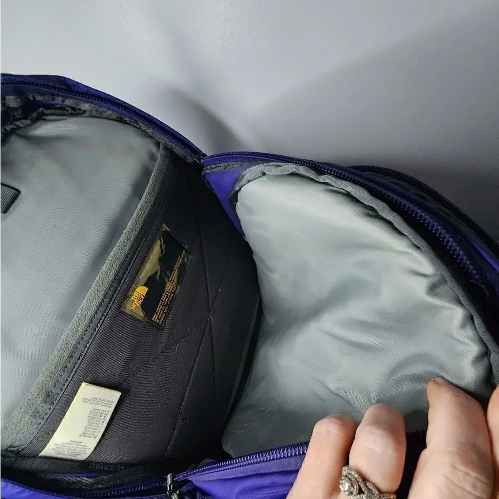 The North Face Borealis Backpack Book Bag Purple Flexvent Padded Straps